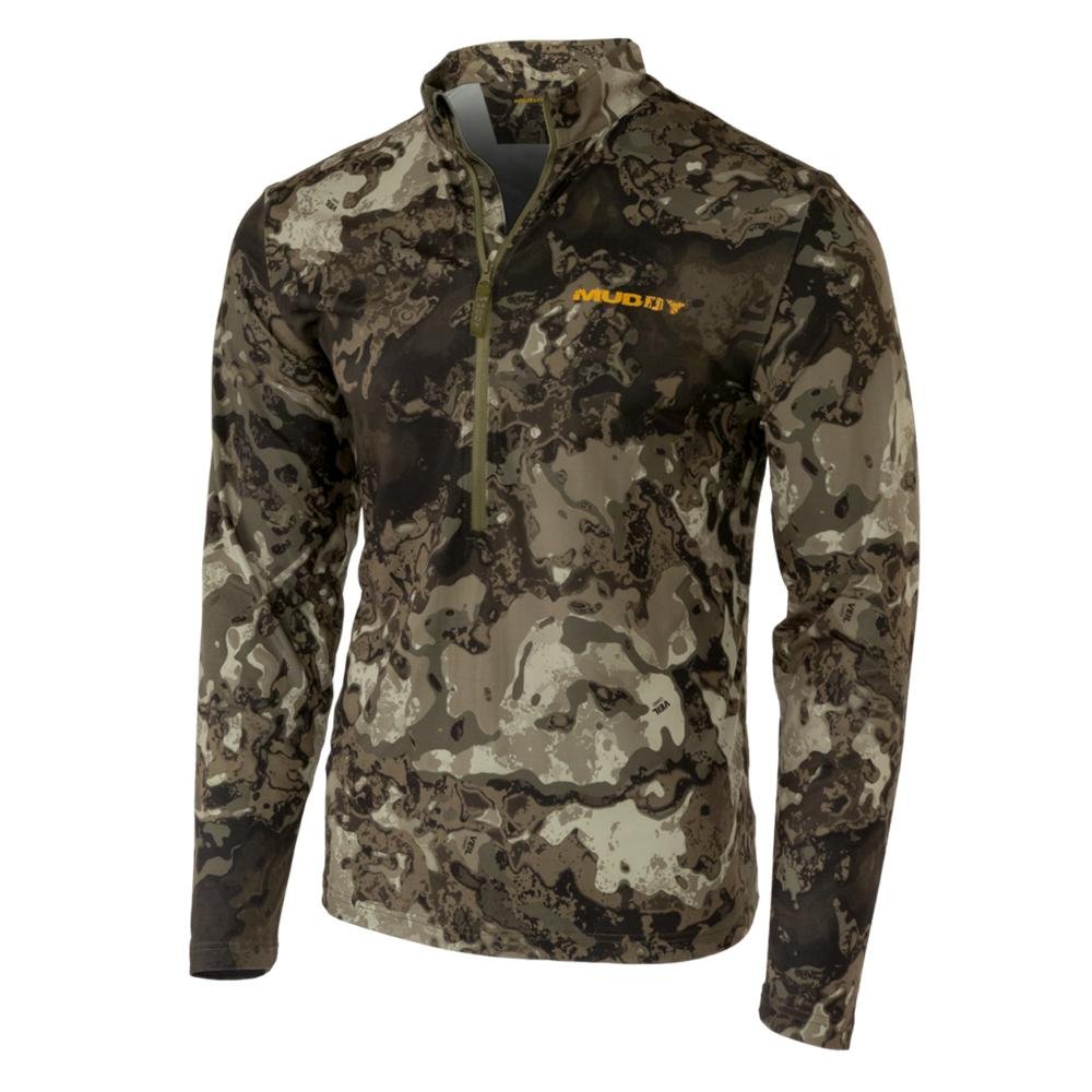 Muddy MUD-LW-QZ-VCG-M Lightweight Quarter Zip Shirt Veil Canyon Grey M