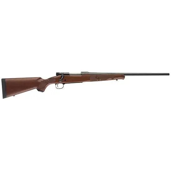 Winchester Guns Model 70 Featherweight Compact 243 Win Caliber 5+1 Capacity 20" Barrel Brushed Polish Blued Metal Finish Satin Walnut Fixed Feather Checkered Stock Right Hand