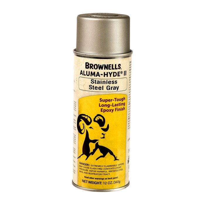 Brownells 1A29S901 Aluma-Hyde II Matte Stainless Steel Gray Aerosol 12oz - Brownells