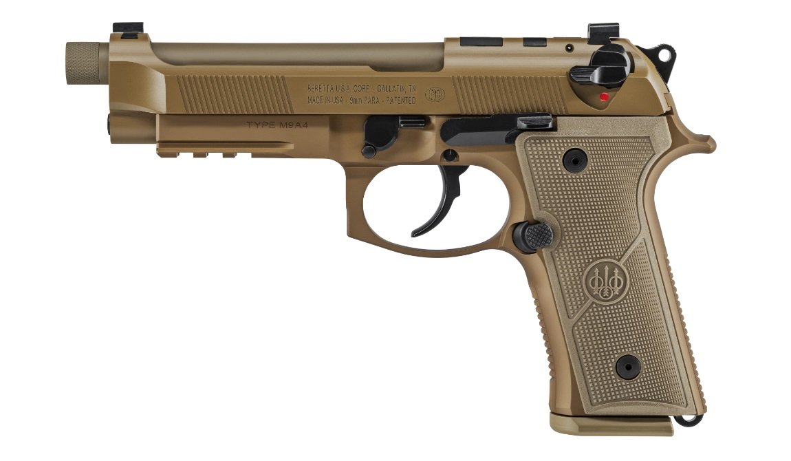 Beretta M9A4 9mm 5.1in Threaded Barrel FDE 10 Round Single/Double Action - Beretta - 9mm
