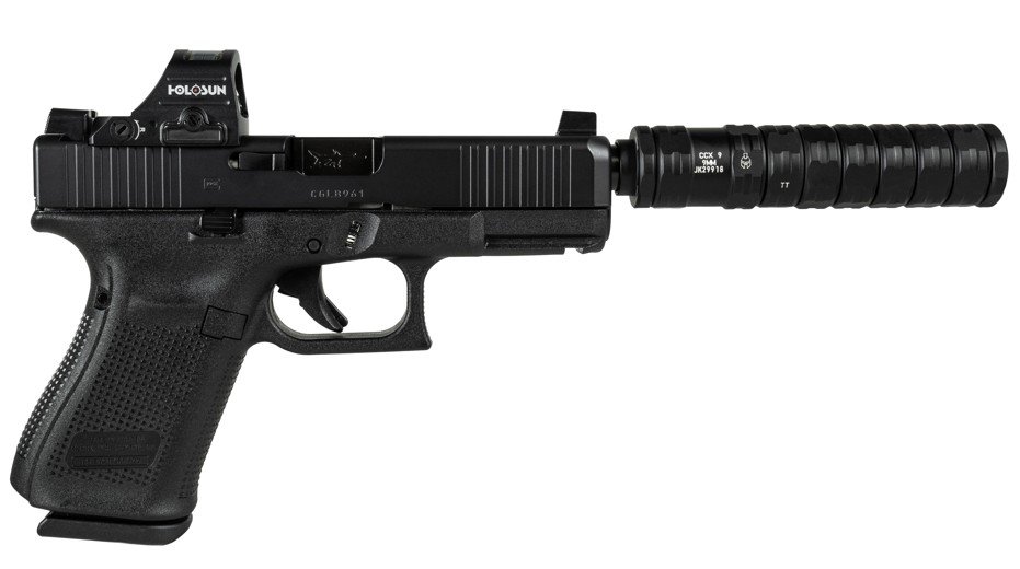 GLOCK 19V SHARK PUPPY 9MM 4.02IN BARREL 15RD BLACK PV1950203SKPBLK - SHARK COAST CUSTOMS