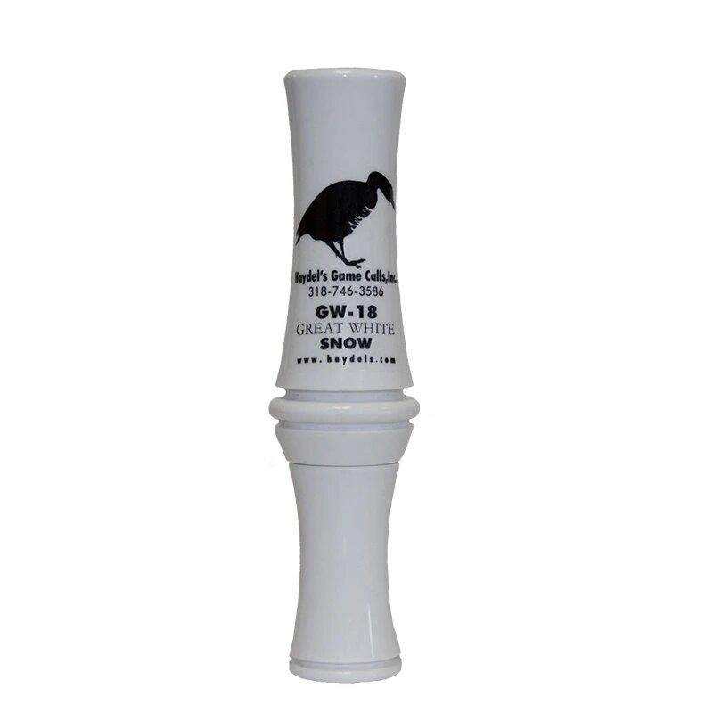 Haydel's GW-18 Great White Snow Goose Call, Acrylic Tone Board - Haydel's Game Calls