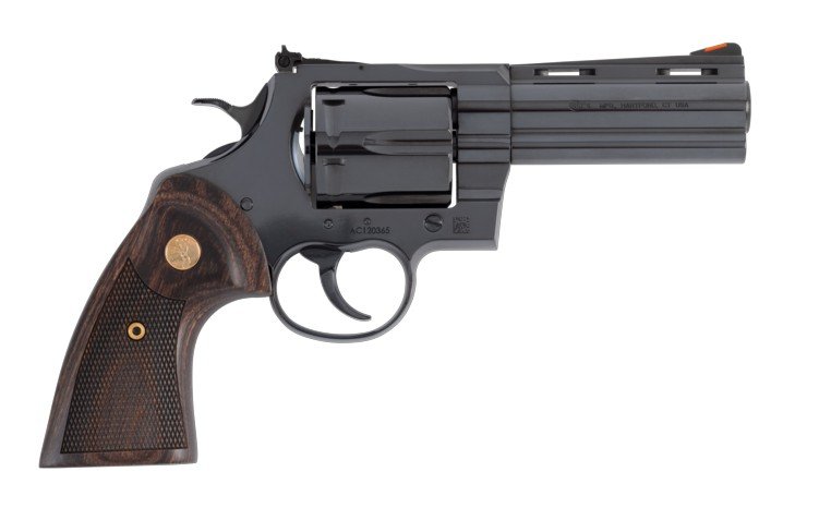 Colt Anaconda 44 Rem Mag 4.25 In 6-Rounds Blued Walnut Grip