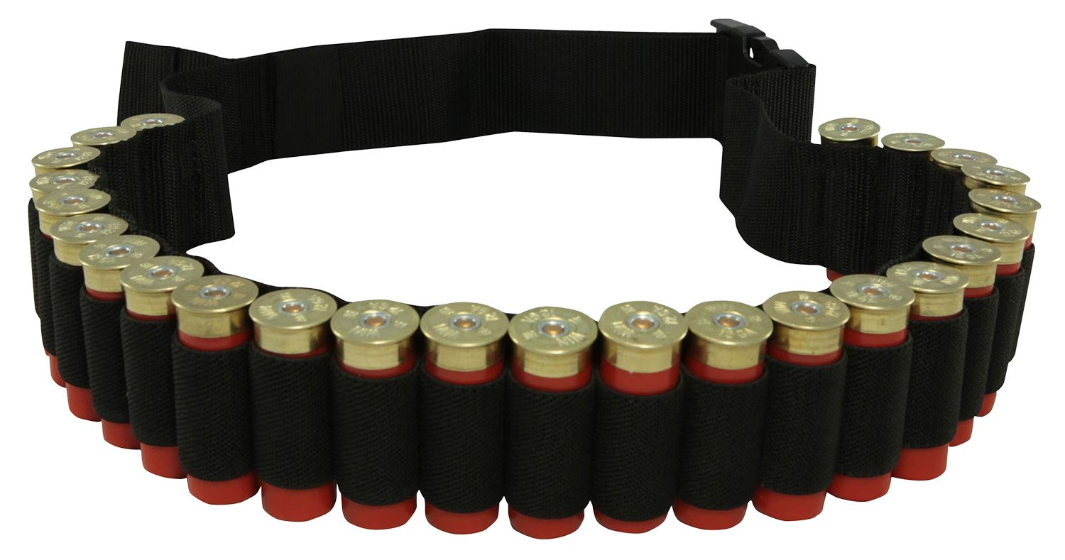 Hunters Specialties 00680 Shotgun Shell Belt Black Nylon 25rd Waist Mount