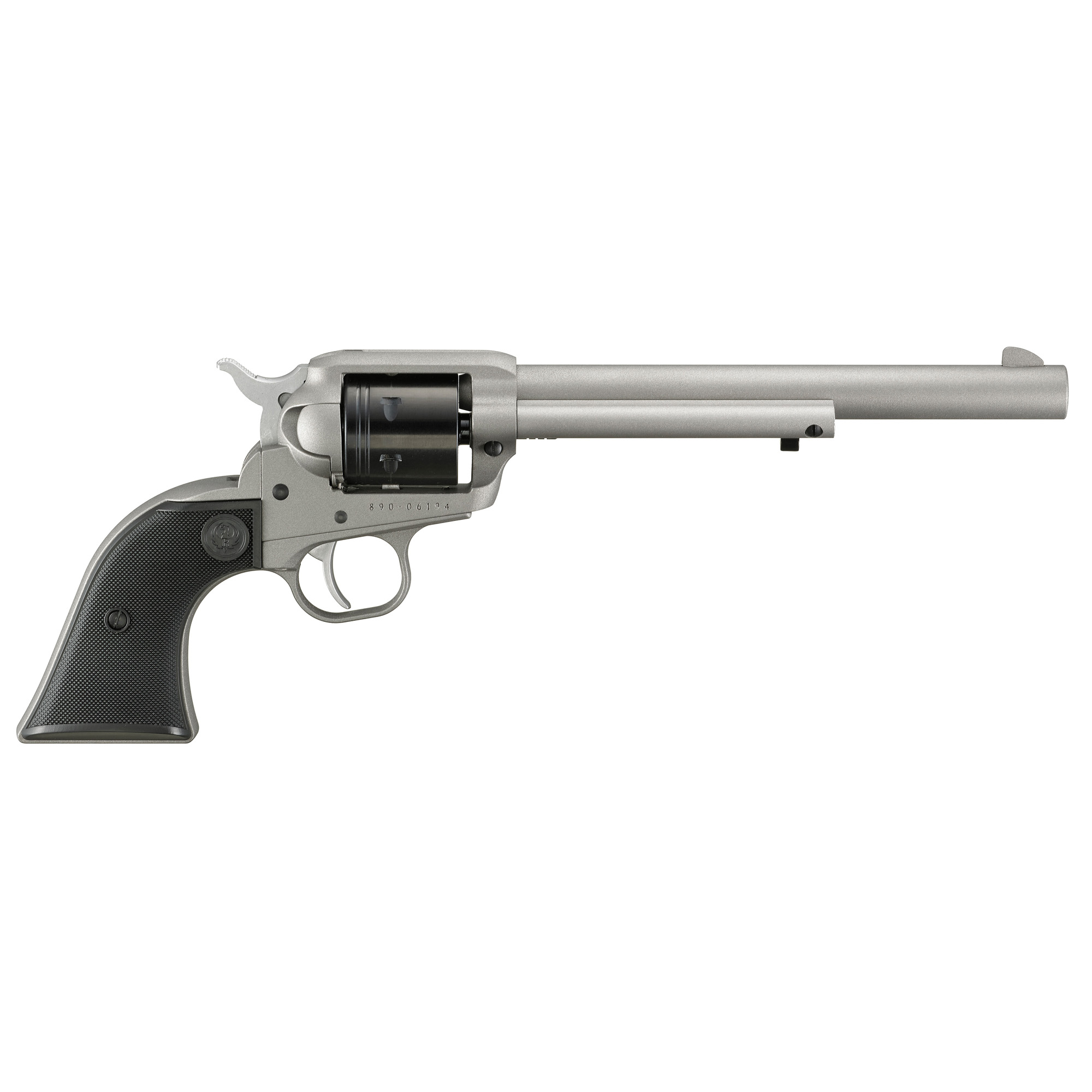 Ruger 2039 Wrangler 22 LR 6 Shot 7.50" Silver Cerakote Steel Barrel...