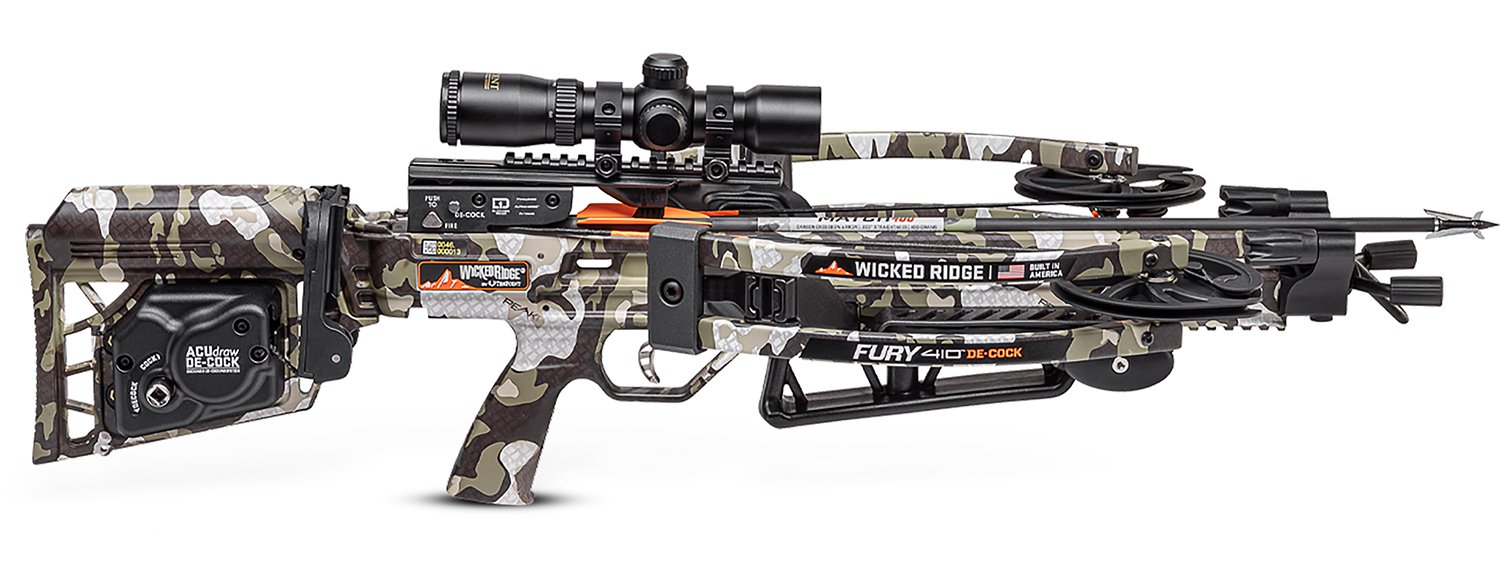 TenPoint WR220604518 Fury 410 FPS Crossbow 29" 200lb ACUdraw De-Cock - TenPoint - FURY