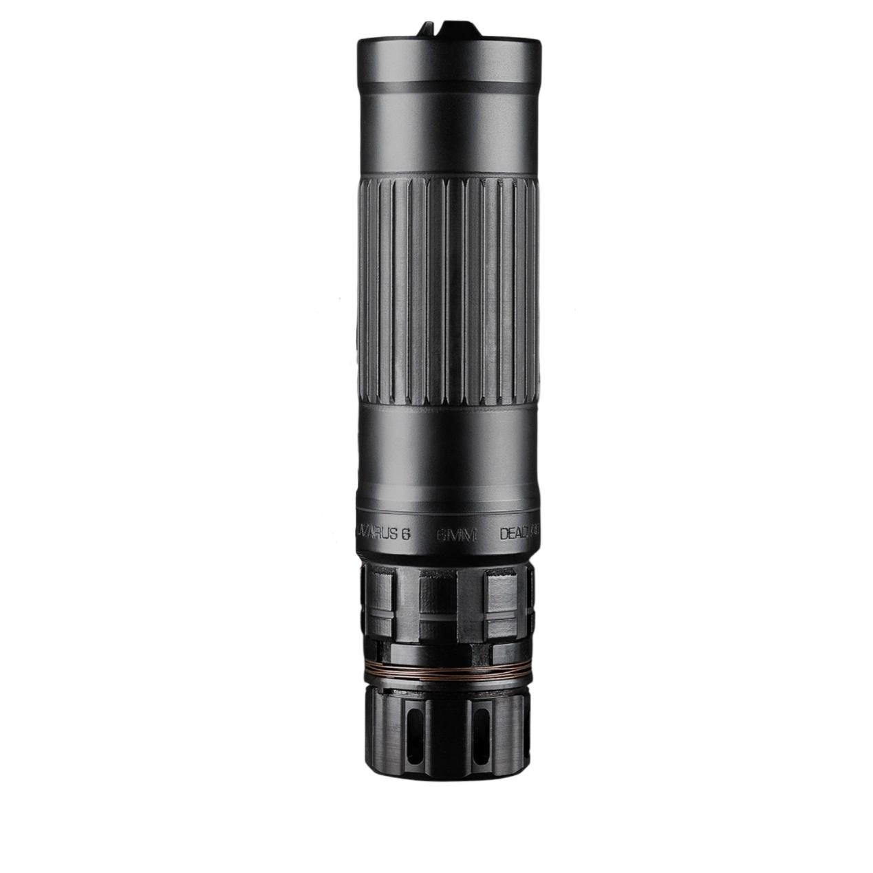 Lazarus 6 Silencer Triskelion Gas System Haynes 282 Black Cerakote - Dead Air - 5.56MM | 6MM