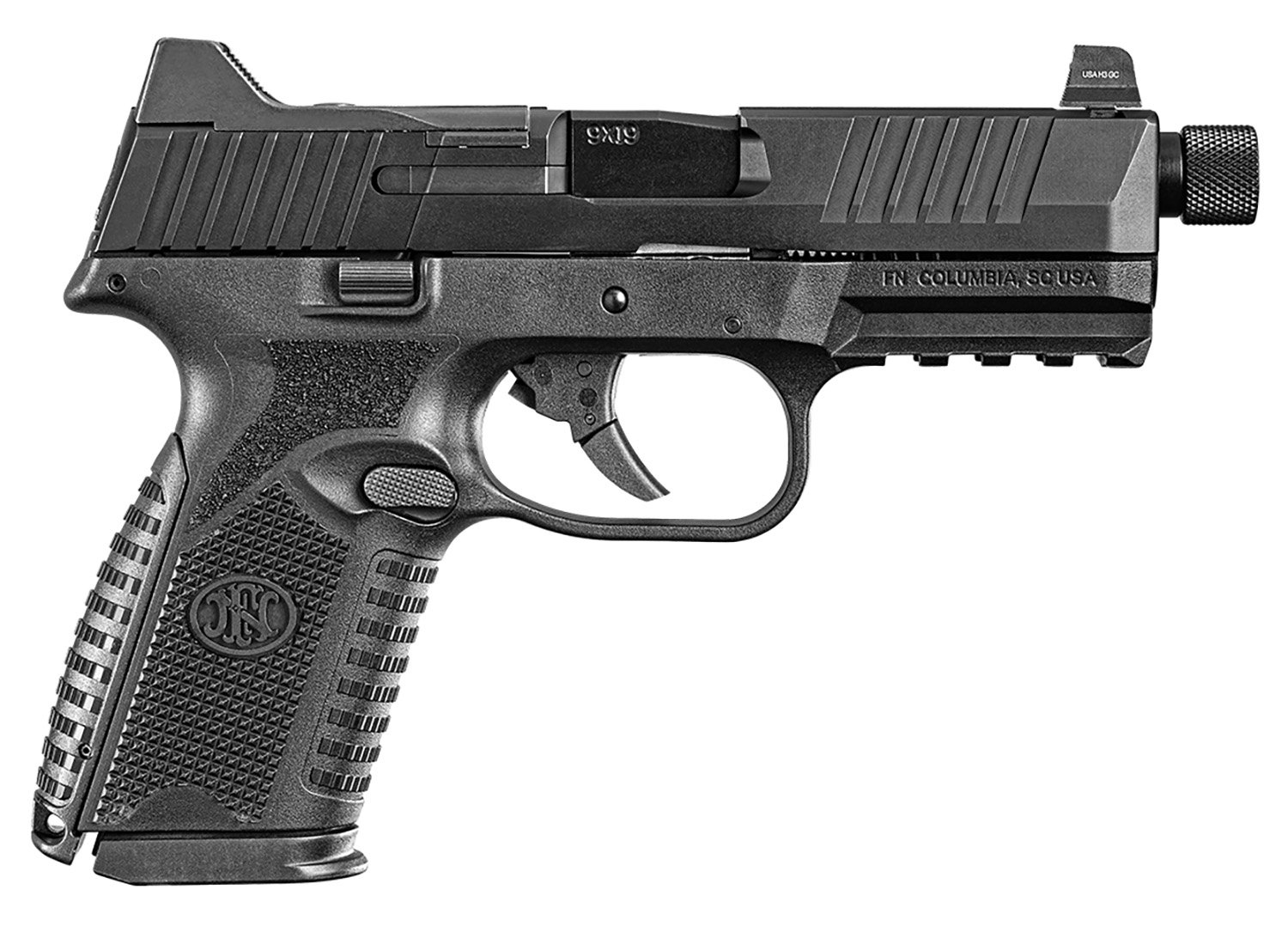 FN 509M Tactical 9mm Pistol 4.5" Barrel Night Sights Black - FN America - 9mm