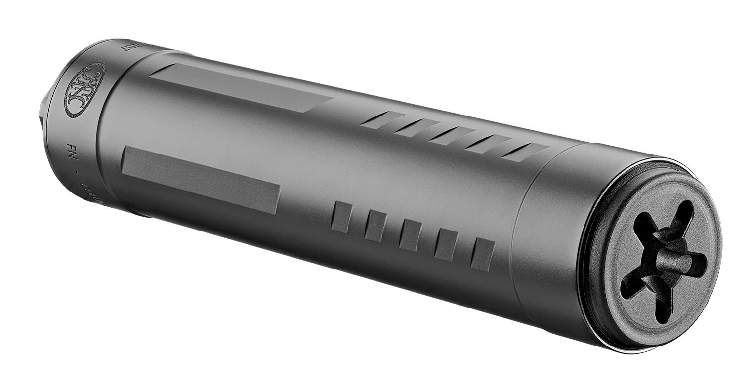 FN 96100838 Catch 22 Ti Rimfire Suppressor 5.25" Black Titanium - FN America - 22 LR | 22 Magnum