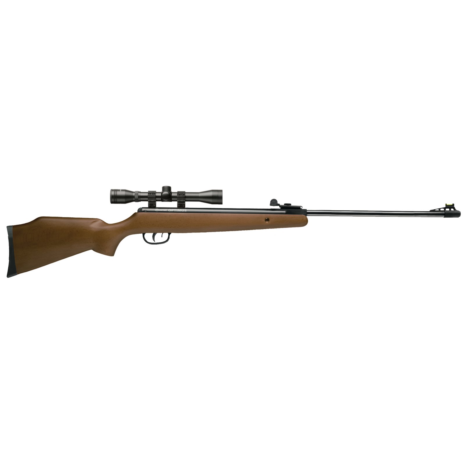 Crosman CO1K77X Optimus Air Rifle Spring Piston 177 1rd Shot Black Receiver Hardwood Scope 4x32mm