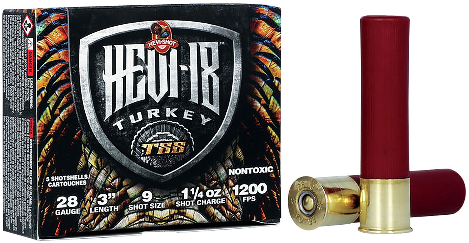 HEVI-Shot HS7289 HEVI-18 TSS Turkey 28 Gauge 3in 1.25oz Tungsten 9 Shot