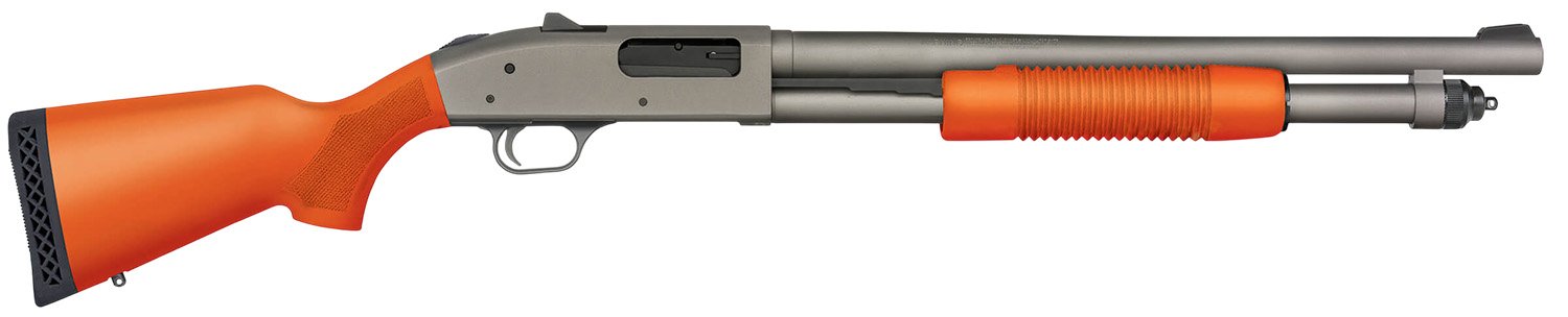 Mossberg 50791 590A1 Security 12GA Safety Orange 6RD - Mossberg - 12 Gauge