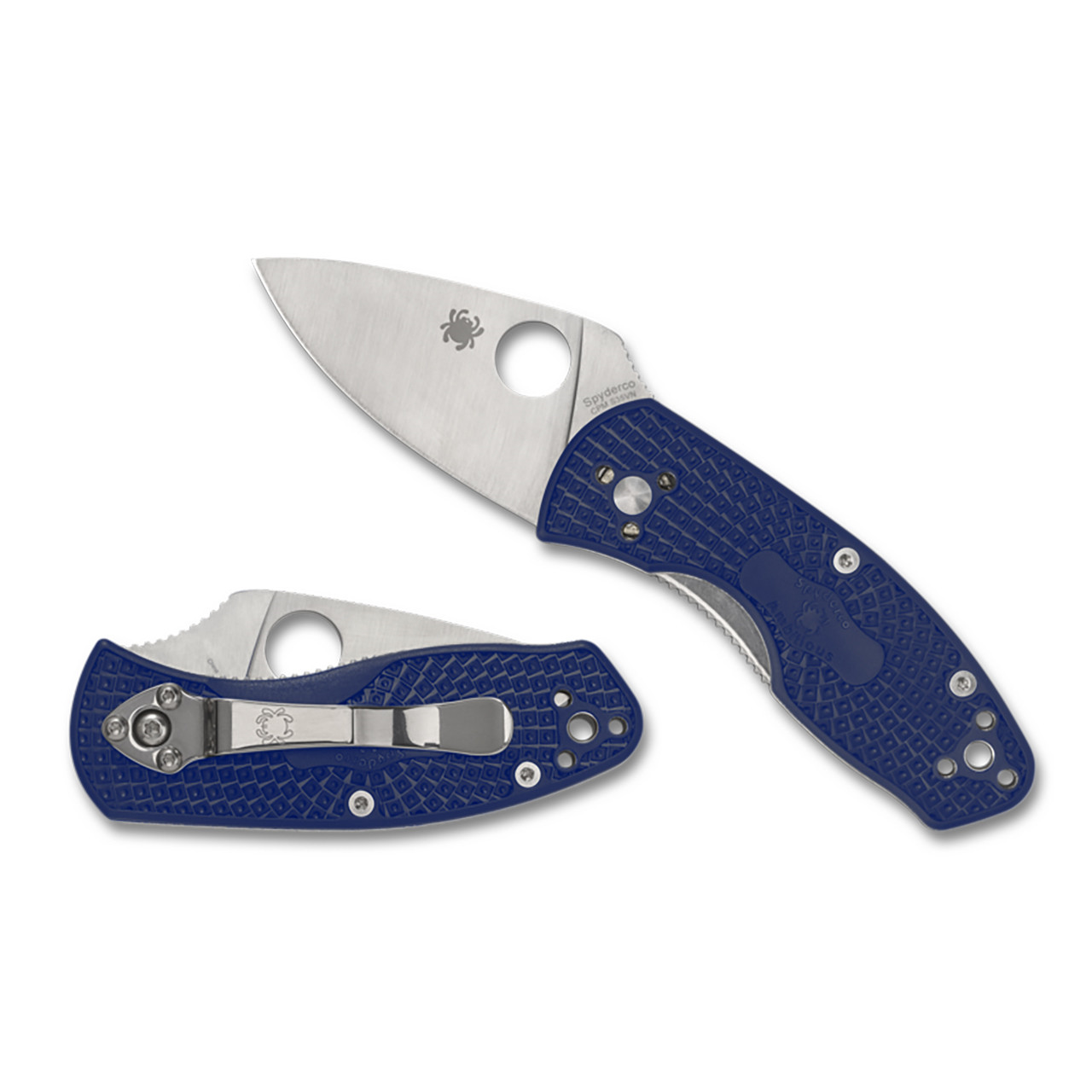 Spyderco C148SBL Ambitious Lightweight Blue CPM S35VN Folding Knife