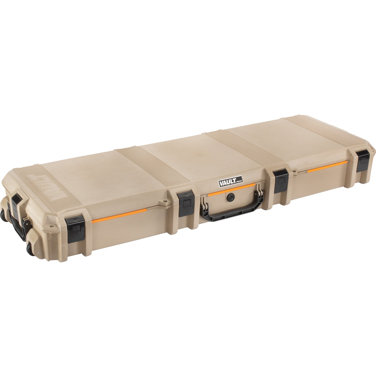 Pelican VCV800 Vault Double Rifle Case 53" Tan Polymer 2 Rifles - Pelican