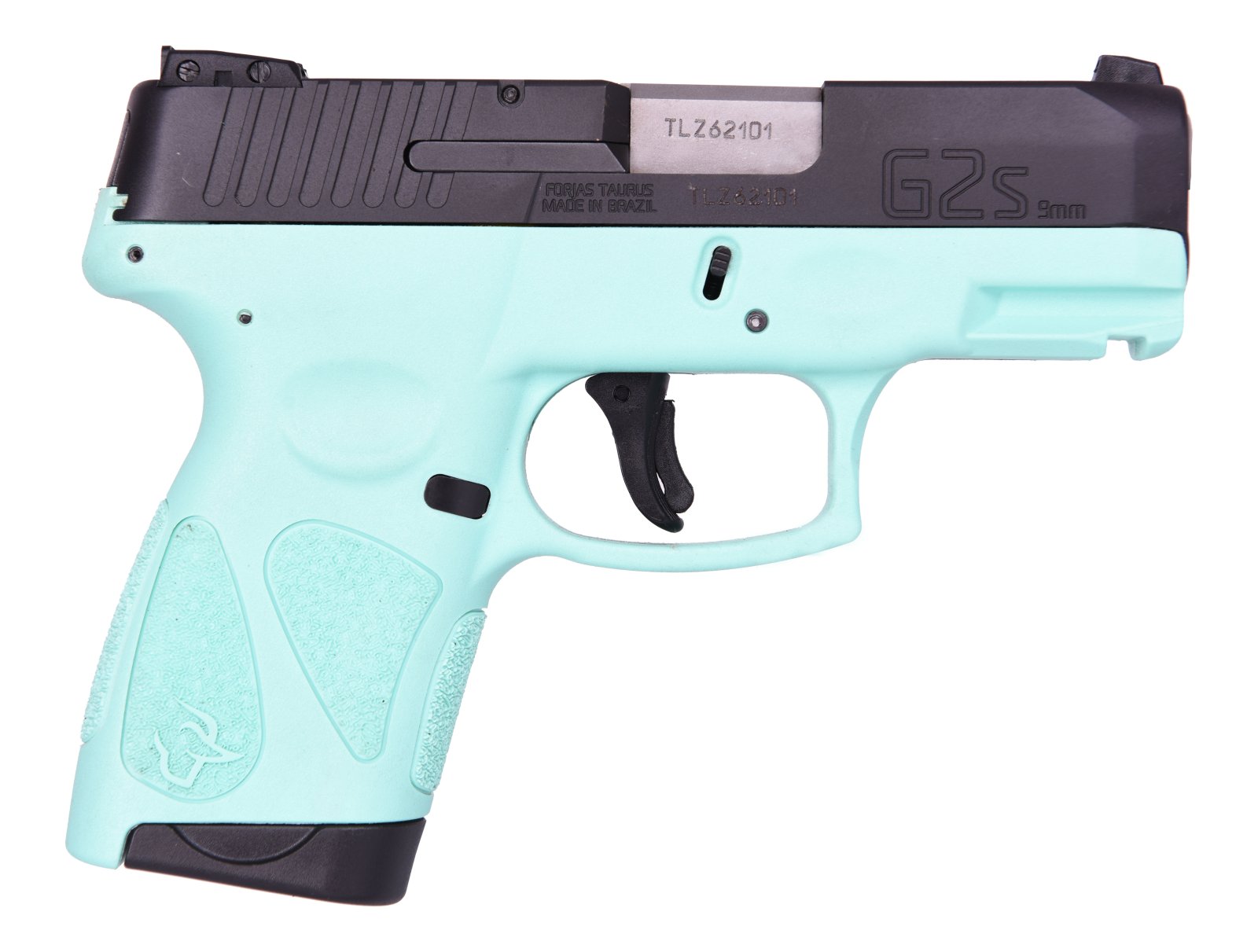 Taurus G2S Compact Pistol, 9MM Luger, 7-Round Capacity, Cyan Polymer, 3.2-Inch Barrel, Adjustable Rear Sight, Striker-Fired