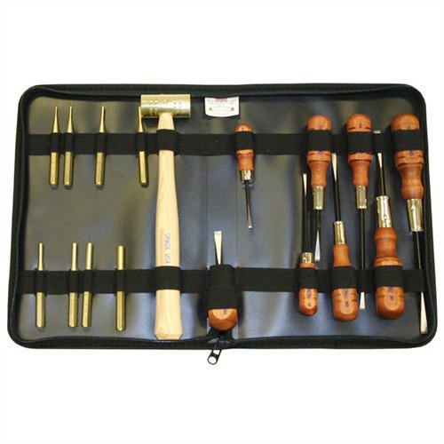 Grace USA GRGCT17 Gun Care Tool Set with 17 Pieces in Zippered Case - GRACE USA