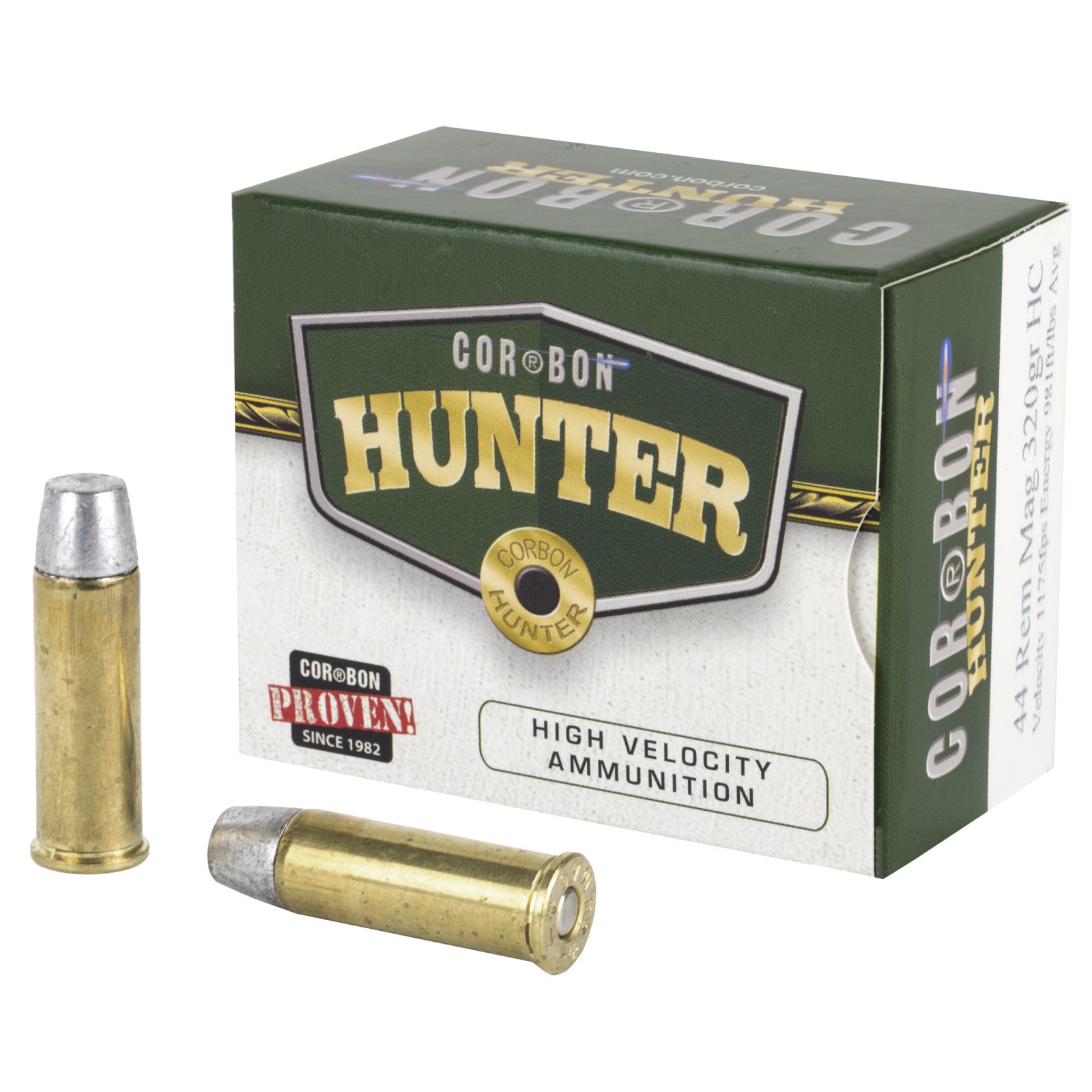 Corbon 44 Rem Mag 320Gr Hard Cast Hunt 20Rd 25Bx/C
