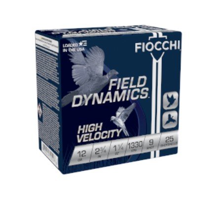 Fiocchi Field Dynamics Hi Velocity 12Ga 2.75in #8 Lead 25rd Shotshell 12HV8 - Fiocchi - 12 Gauge