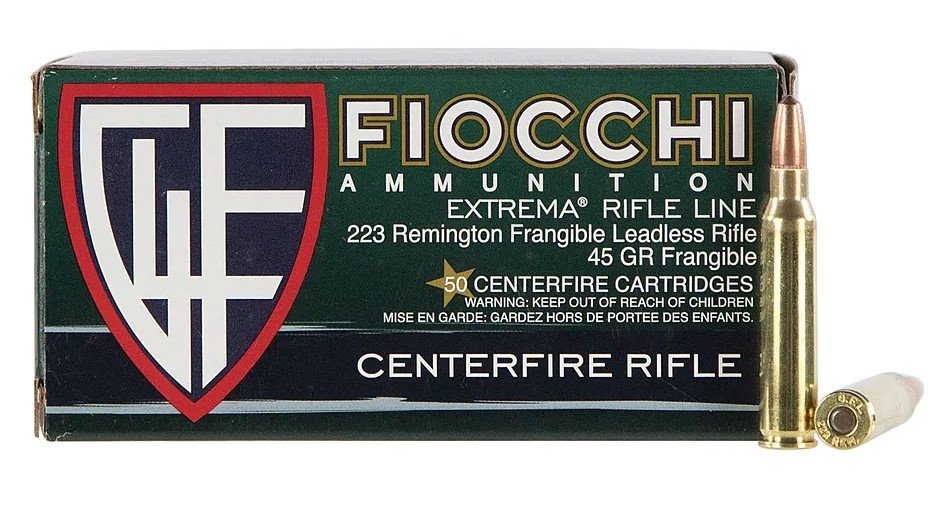 Fiocchi Extrema 223 Rem 45gr Lead-Free Frangible Ammo 50ct - Precision for Training & Hunting
