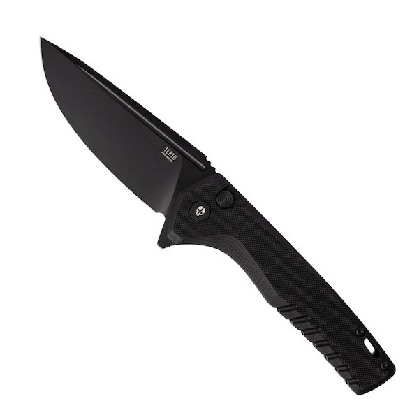 TEKTO F3 Charlie Damascus G10 Handle Black Accents D2 F3RG1MXD2BK1 - Tekto Gear