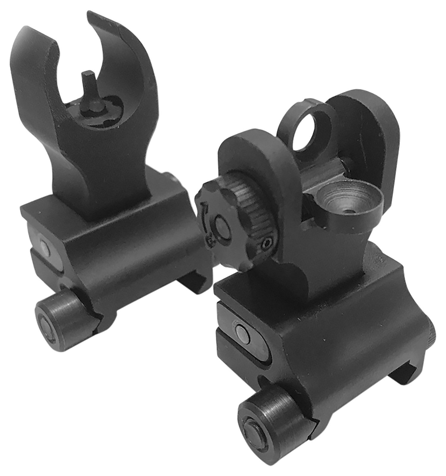 Samson FFSFRSPKG AR-15 Folding Sight Set HK Front A2 Rear Black - SAM - 6061-T6 ALUMINUM
