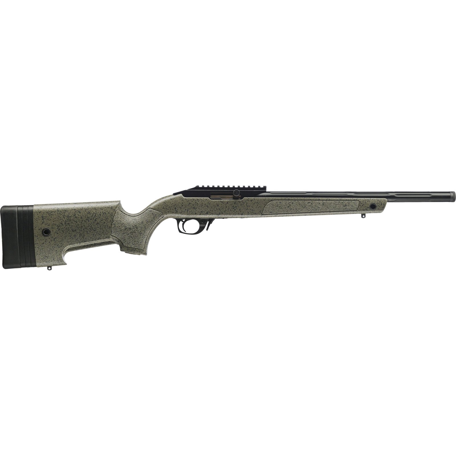 Bergara Rifles BXR001 BXR Semi-Auto 22 LR 10+1 16.50" Threaded Barrel, Matte Blued, Black Speckled Green Stock