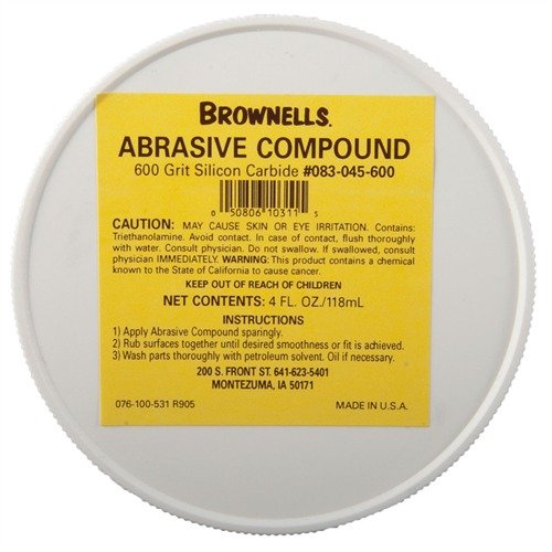 Brownells 600 Grit Silicon Carbide Abrasive Compound - Brownells