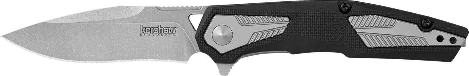 Kershaw 1390 Tremolo Stonewash 3.125" SpeedSafe Knife with Flipper - Kershaw - CLIP POINT