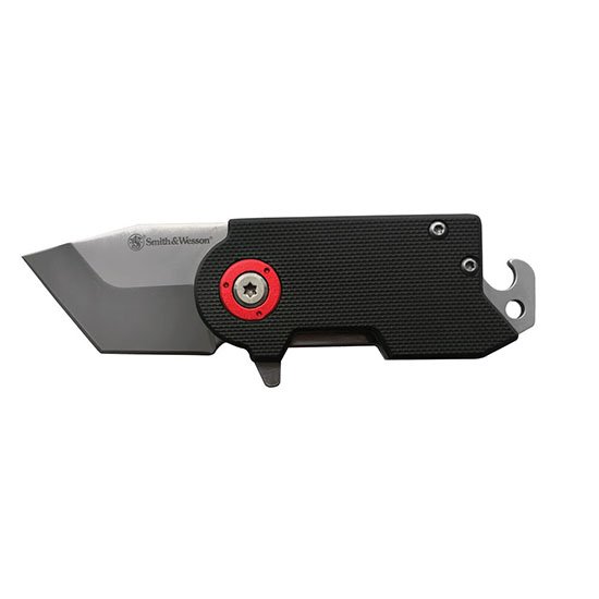 S&W Benji Folding Blade Knife: 1.5" 8Cr13MoV Steel, G10 Handle, Ultra-Glide Tech, 4.53" Total Length