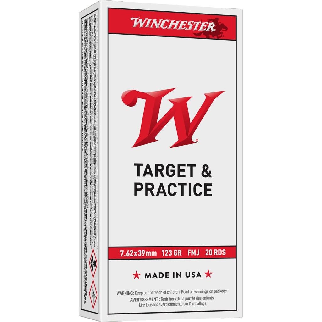 Winchester Q3174 7.62x39mm 123 Grain Full Metal Jacket 20 Rounds - Winchester - 7.62x39