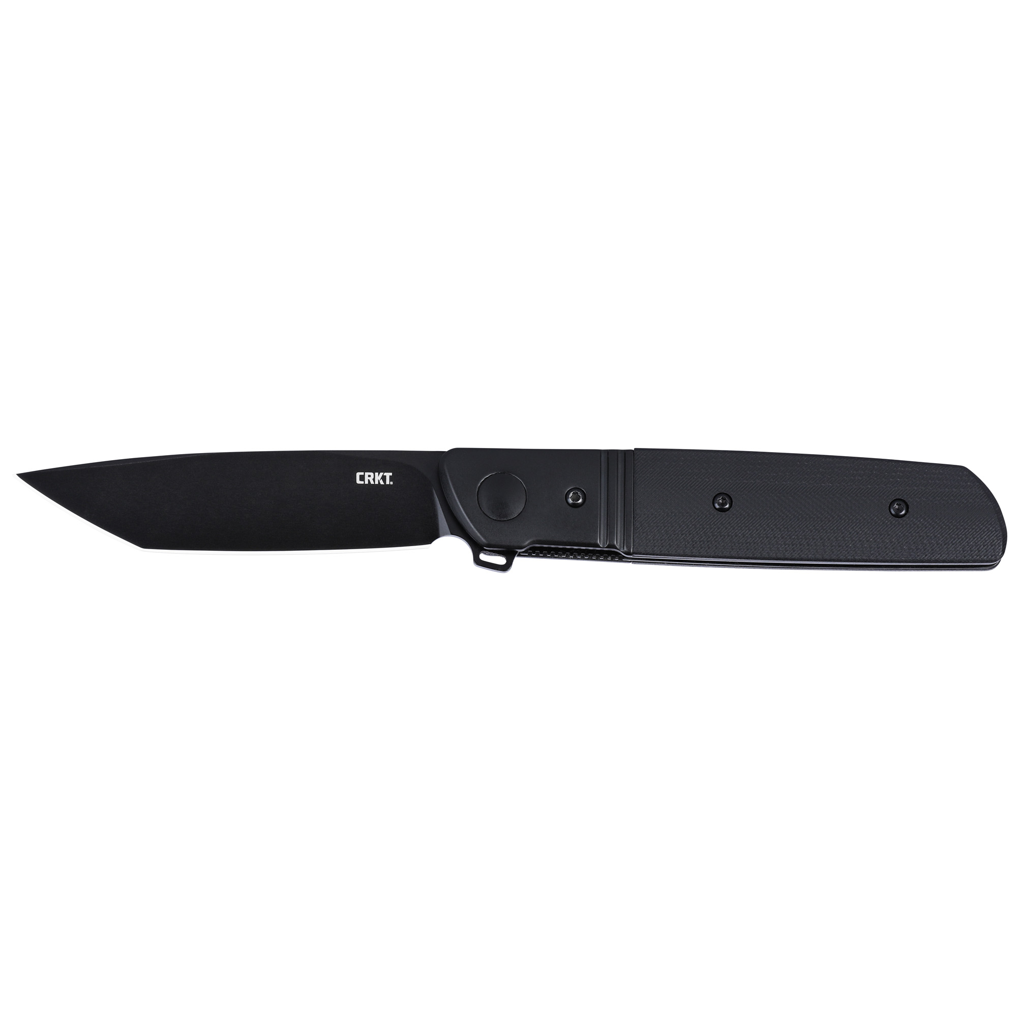 CRKT Bamboozled 3.31" D2 Tanto Blade, Black G10 and Stainless Steel Handle
