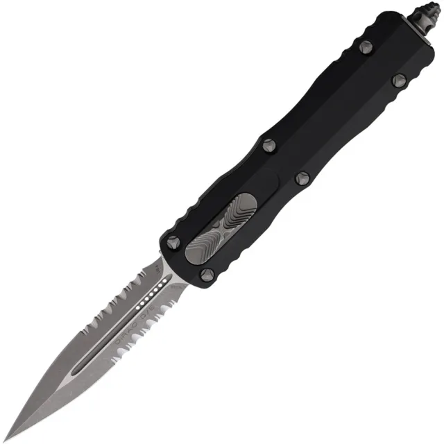 Microtech Dirac 225-11AP 2.92 In D/E APOC Black Aluminum Handle