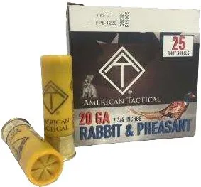 ATI Game Load 20 Gauge 2.75 In #8 Lead 1 Oz 250 Rounds
