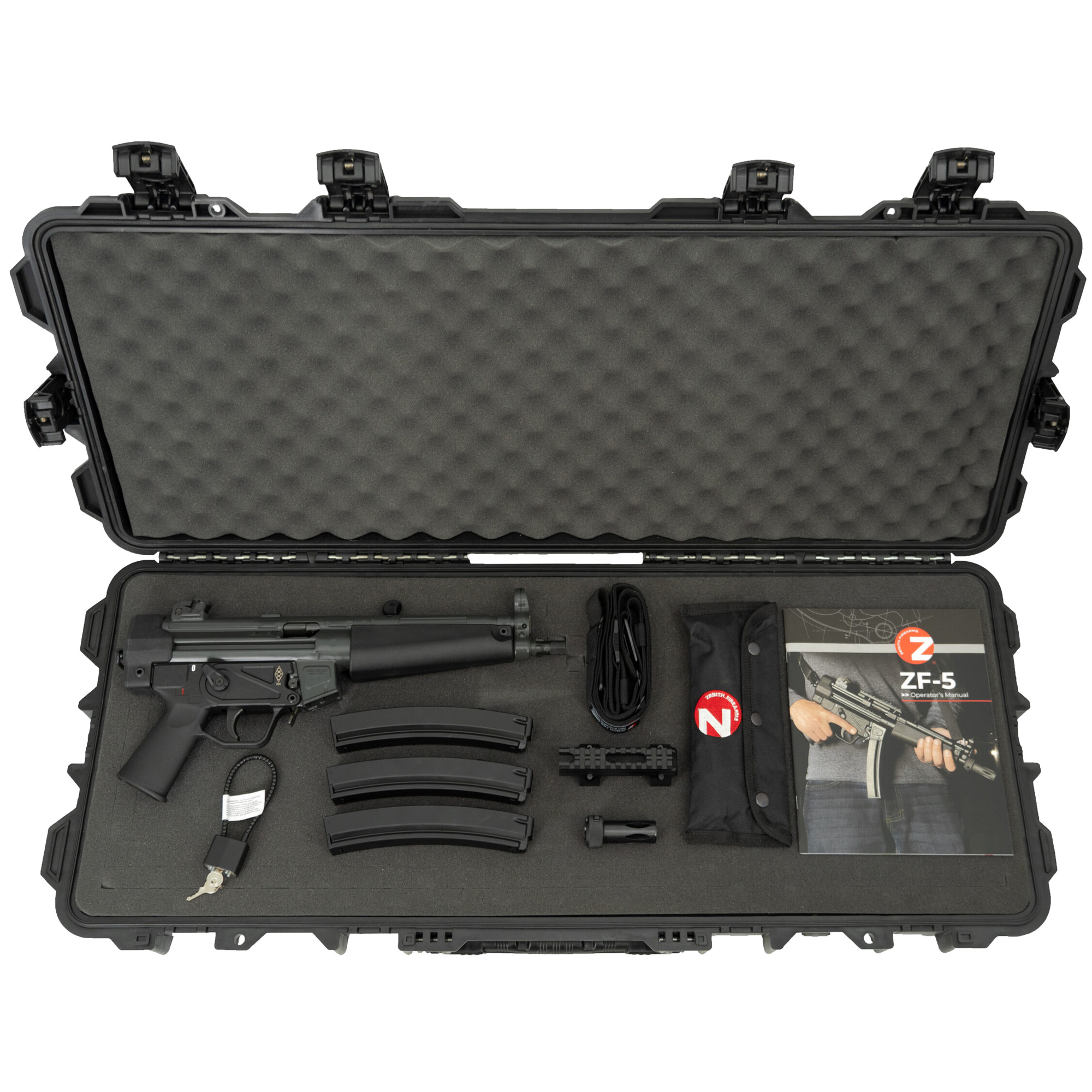 Zenith ZF-5 9mm Pistol ZF50000009GR, 8.9" Barrel, 3 Mags, Gray Finish