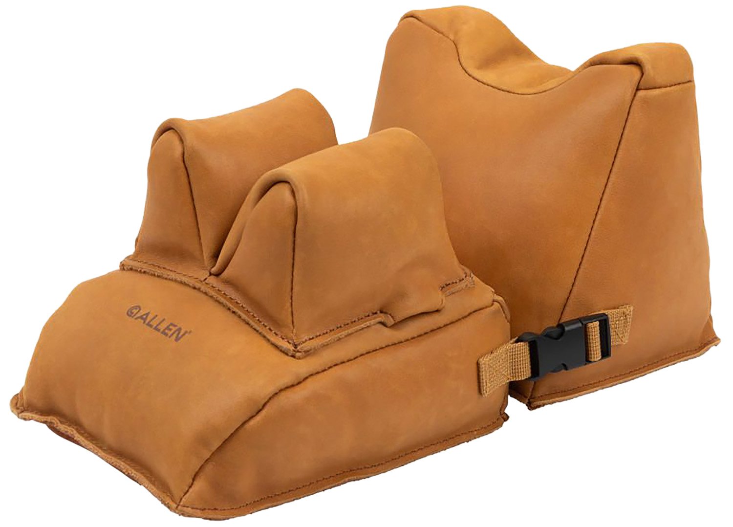 Allen 15125 Longmont Leather Shooting Rest Combo Front & Rear Brown