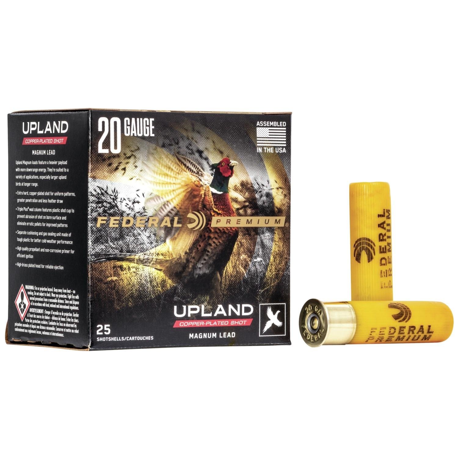 Federal P2586 Premium Wing-Shok Magnum 20Gauge 3" 1 1/4oz 6Shot 25 Per - Federal Premium Ammunition - LEAD