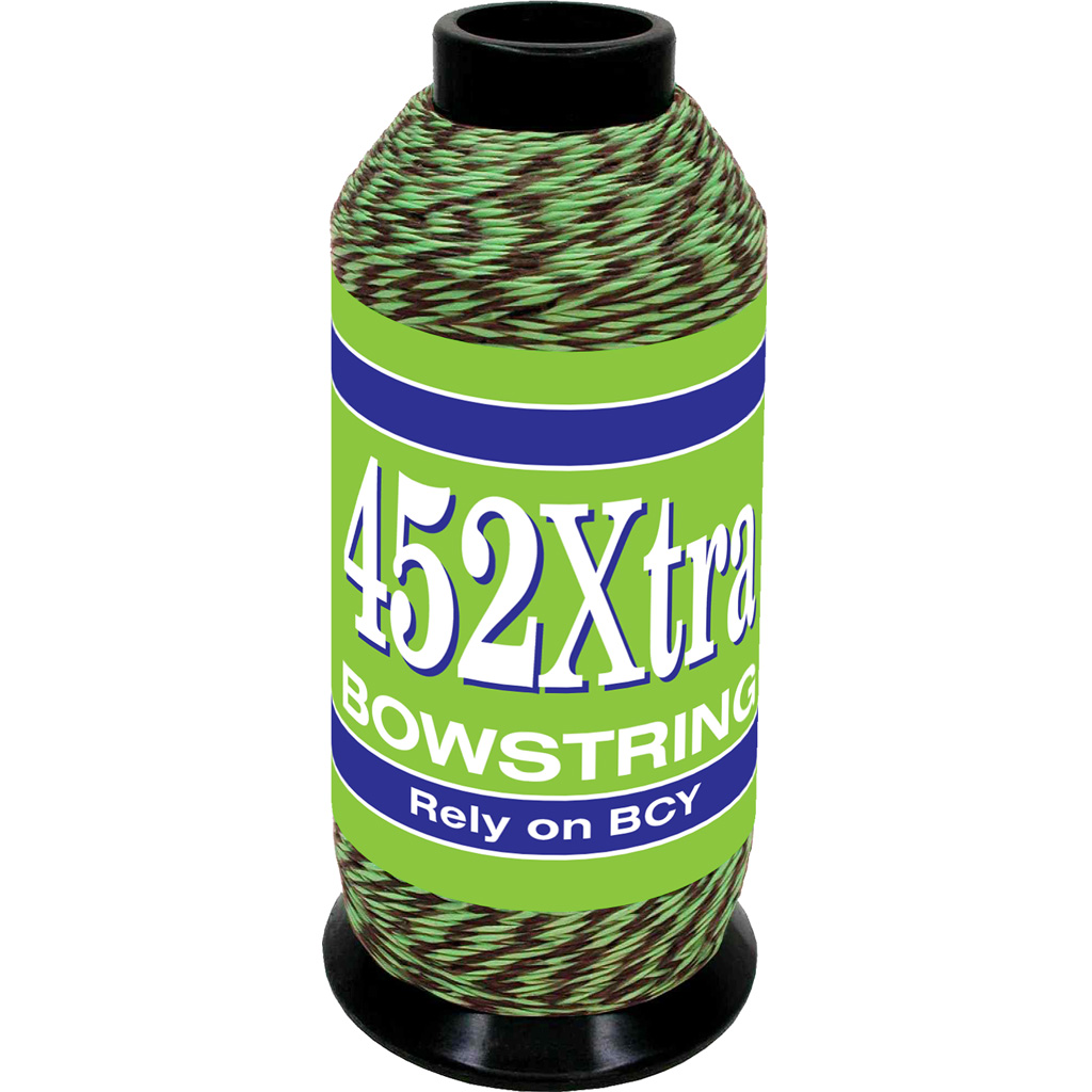BCY 452Xtra Bowstring Material Green/Black 1/8 lb 67% Dyneema 33% Vectran - BCY