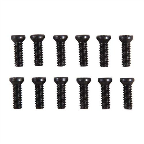 Brownells T-10 Weaver Oval Screw 6-40 X 15/32 12 Pack