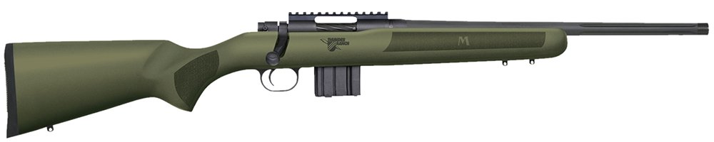 Mossberg MVP Thunder Ranch Bolt 223 Rem/5.56 NATO 18.5" 10+1 Synthetic OD Green Stk Blued