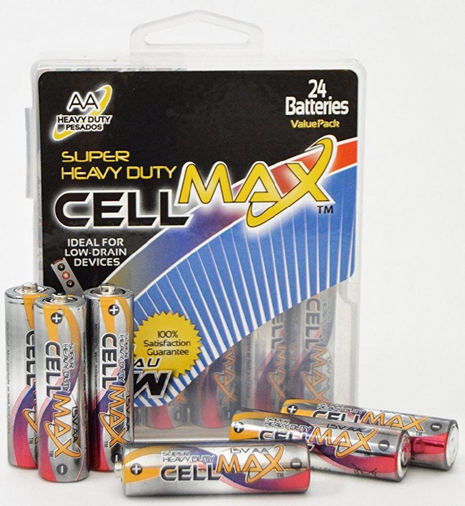 VALUE CMR6P-PBH24 AA Batteries 24-Pack Super Heavy Duty Hard Case