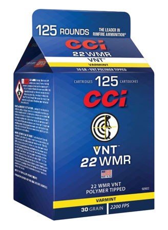 Buy CCI VNT 22 WMR 30 Grain Polymer Tip 125 Rounds Ammo online