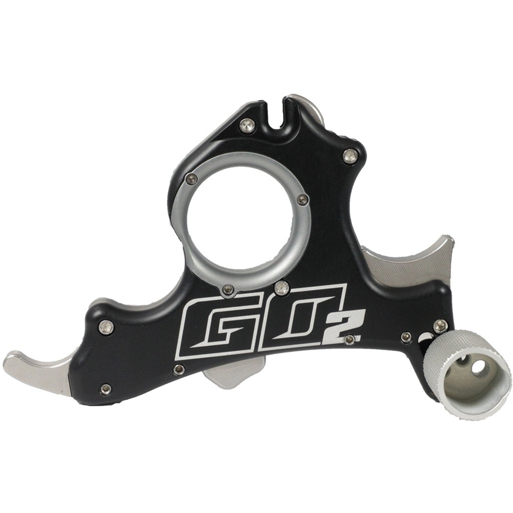 Tru Ball TGO2-BK GO2 Release Index/Pinky Trigger, Aluminum Handle, 3 Rings - TRU Ball
