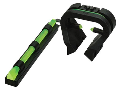 HiViz TT1001 Tri-Viz Turkey/Deer Sight Set Black Green Fiber Optic - Hi-Viz - POLYMER