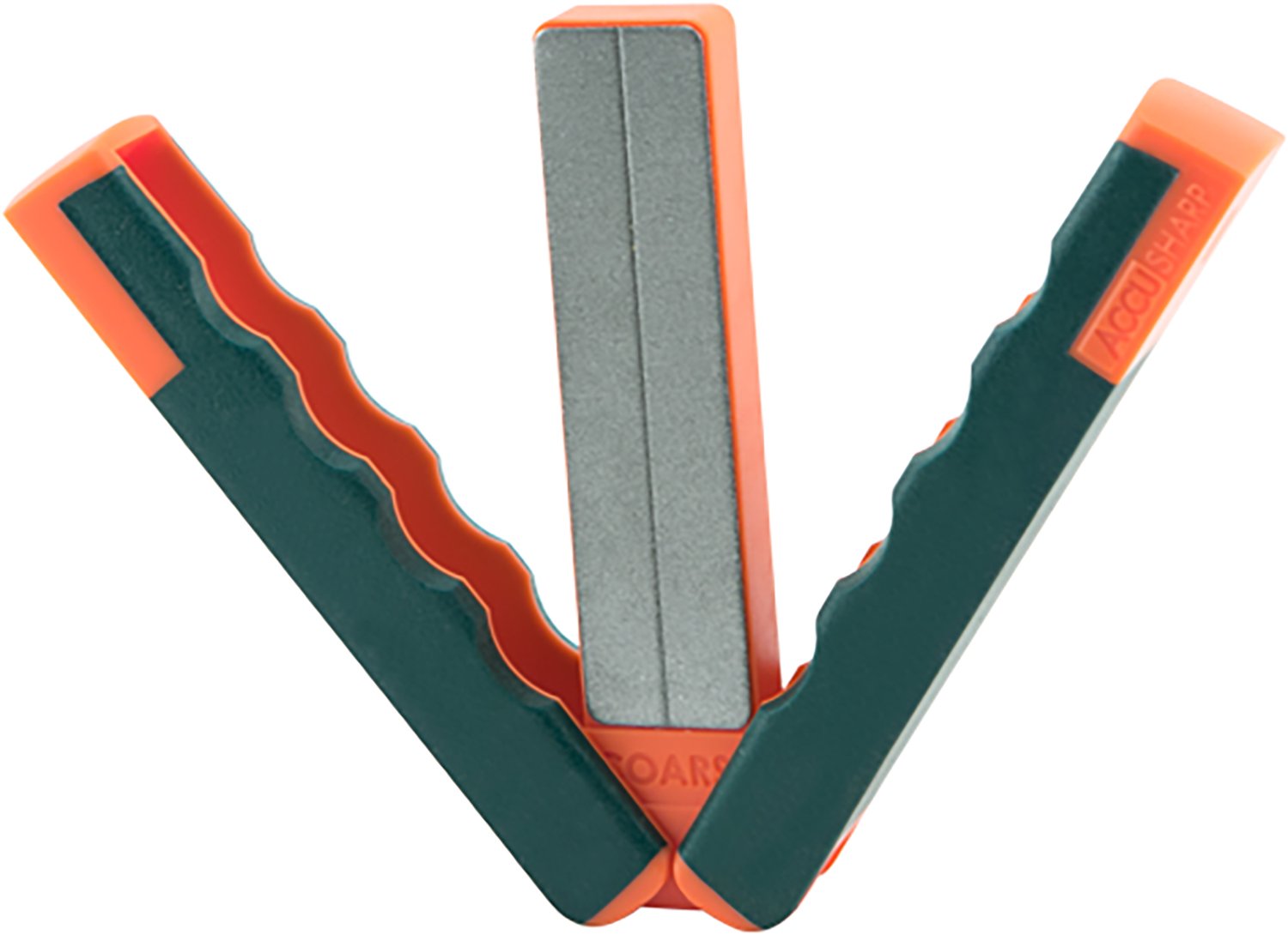 AccuSharp 077C Paddle Sharpener Coarse 320 Fine 600 Gray Orange Rubber - FPI