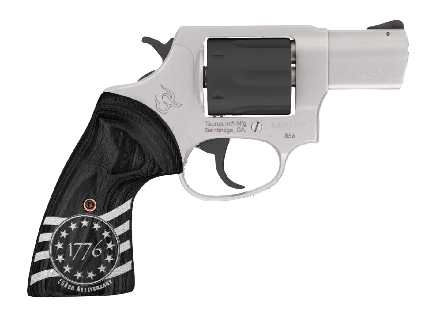 Taurus 856 Revolver 38 Spl. 3 in. Stainless/Black w/1776 6 rd.