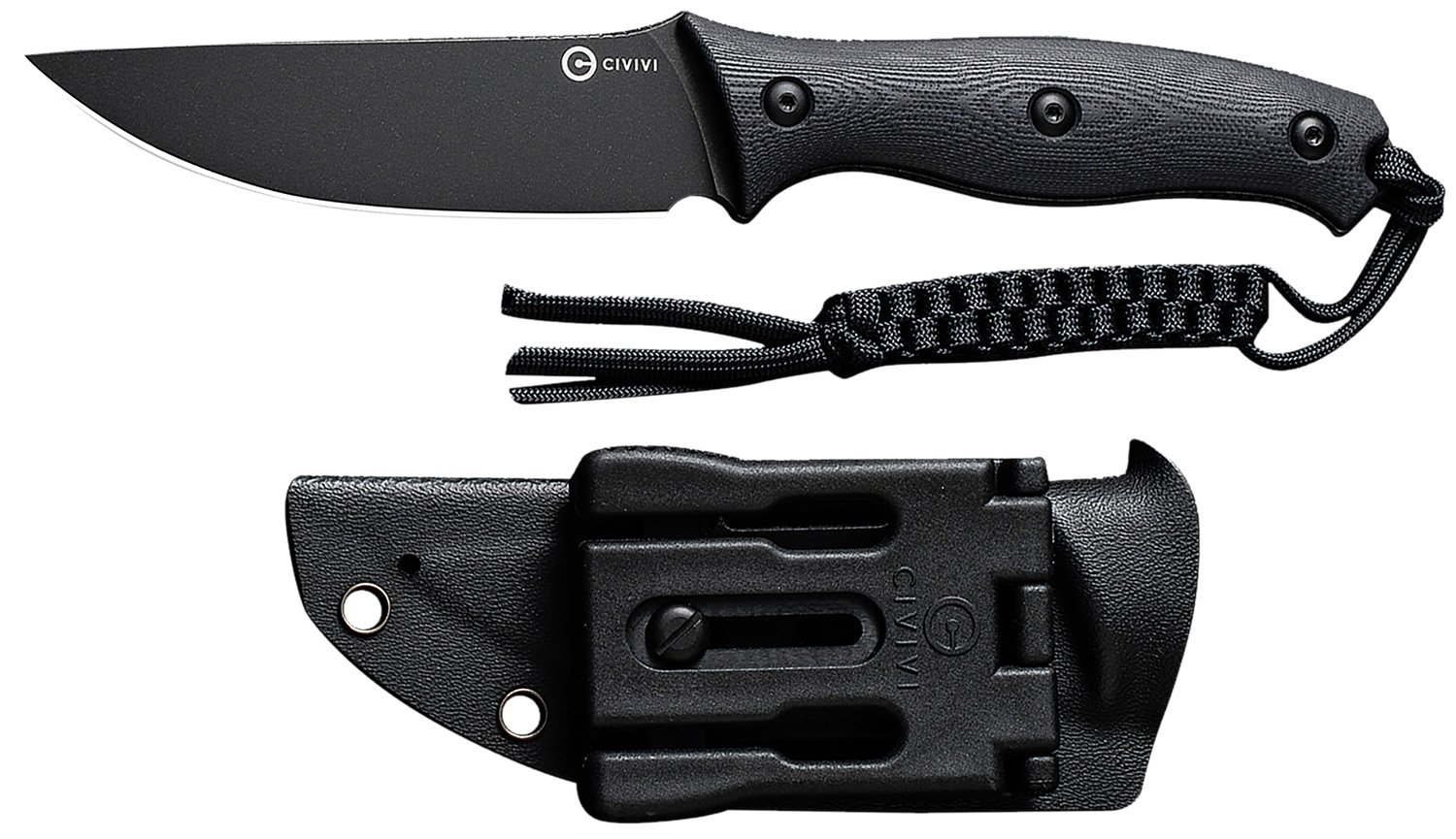 Civivi C23041-1 Stormridge 3.92" Nitro-V Blade, Black G10 Handle - CIVIVI - STRAIGHT BACK