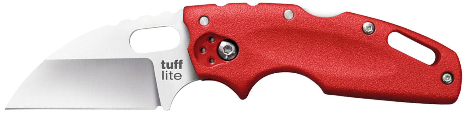 Cold Steel CS20LTR Tuff Lite 2.5" AUS-8A Blade Red Griv-Ex Handle - Cold Steel - CLIP POINT