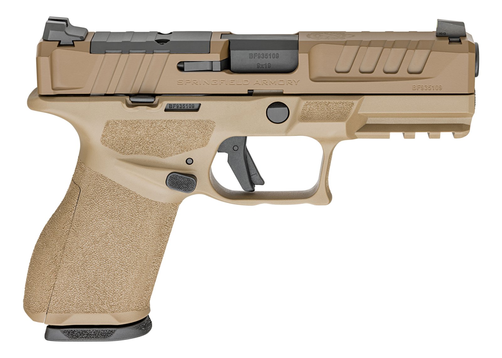Springfield EC9459FLC-U Echelon 9MM Pistol 10+1 Tritium FDE - Springfield Armory - 9MM LUGER