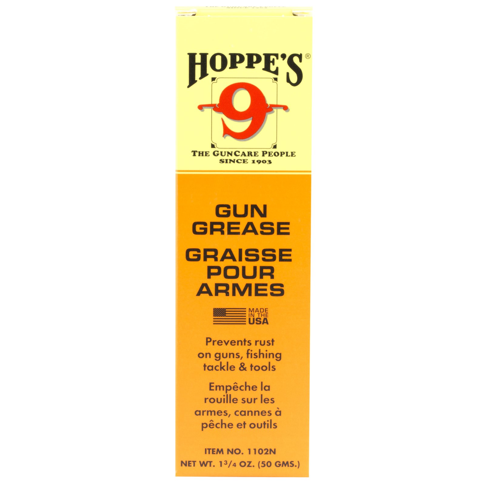 Hoppe's 1102N No. 9 Gun Grease 1.75 oz Squeeze Tube 12 Per Box