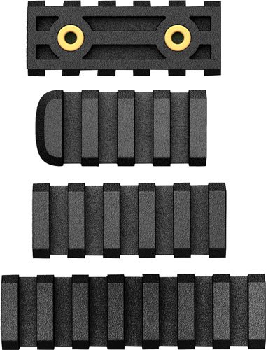 AB Arms ABALTFCR LTF Rails 3-Piece Picatinny Combo Pack Black Polymer